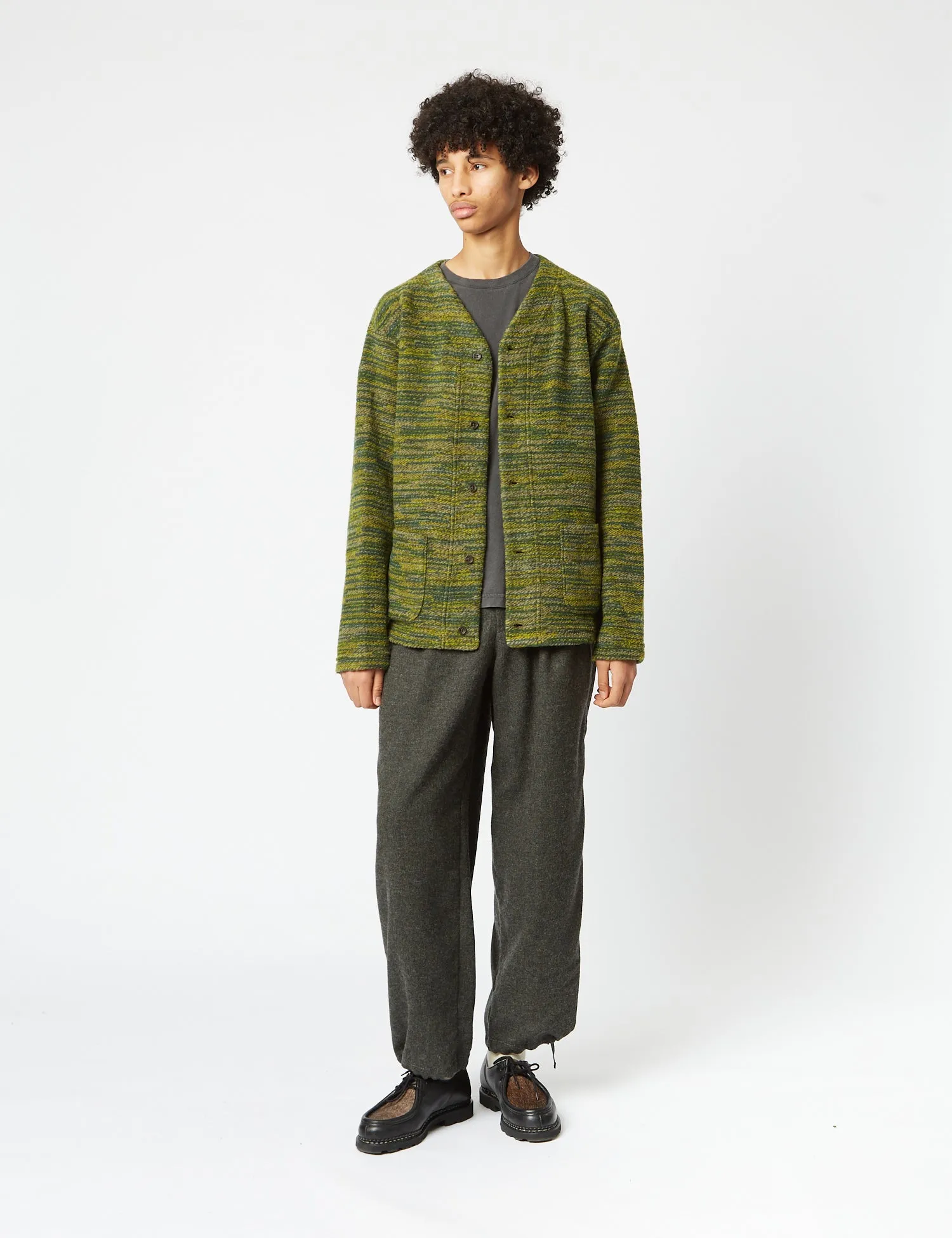 Engineered Garments Knit Cardigan (Wool) - Green sold by Article London product image thumbnail 3