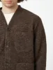 Universal Works Cardigan (Wool Fleece) - Brown sold by Article London