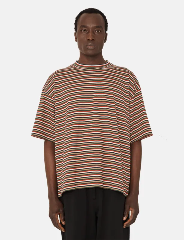 YMC Triple Stripe T-Shirt - Multi sold by Article London