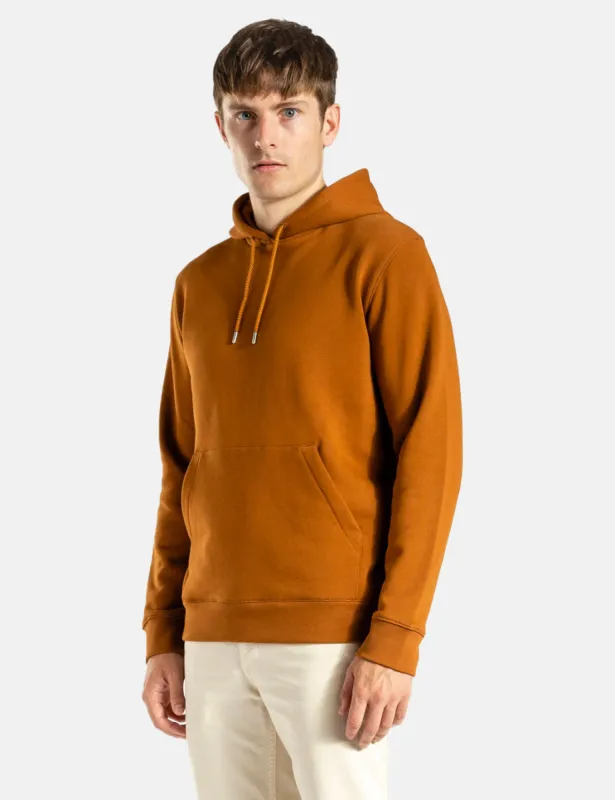 Norse Projects Vagn Classic Crew Hooded Sweatshirt - Rufous Orange sold by Article London