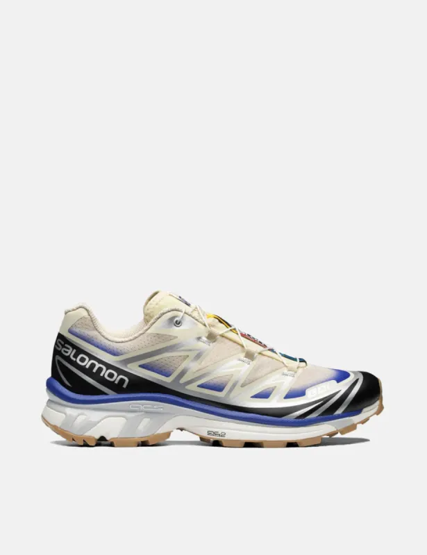 Salomon XT-6 Skyline Trainers - Bleached Sand/Dazzling Blue/Black made by Salomon