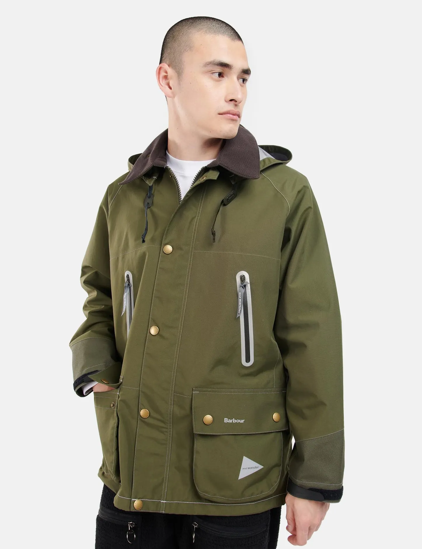 ジャケット・アウター Barbour and wander Barbour x And Wander 3L Coat - Dark Olive Green | Parallel
