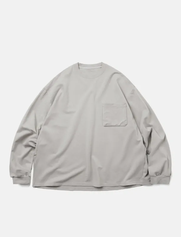 GOOPiMADE G_model-01 3D Long Sleeve Pocket T-Shirt - Beige sold by Article London