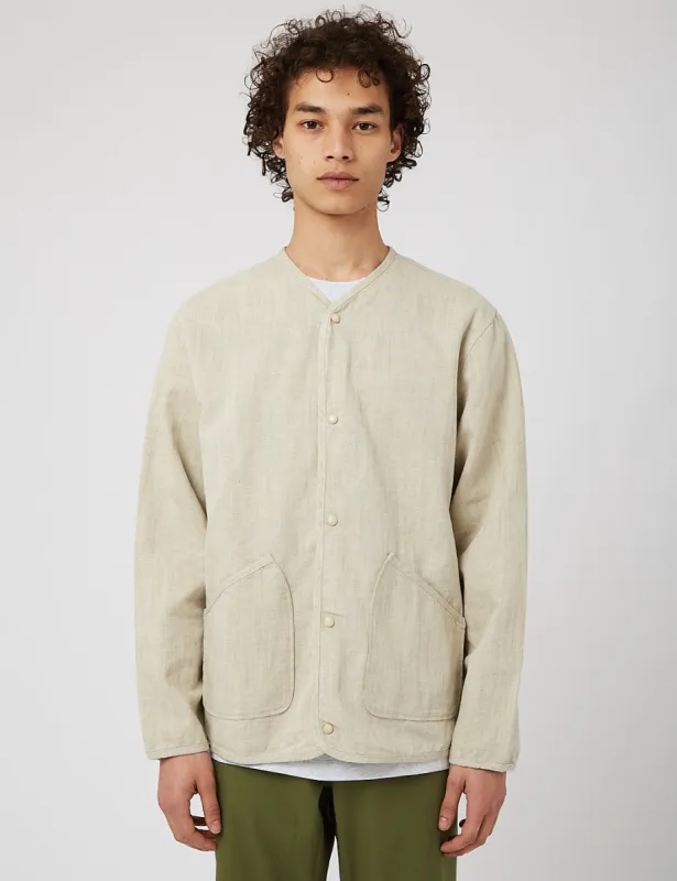 Universal Works Liner Jacket (Vintage Denim) - Ecru sold by Article London