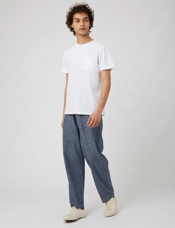 Universal Works Bakers Pant - Chambray Indigo sold by Article London