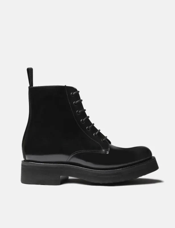Womens Grenson Denver Boot (Hi Shine Leather) - Black sold by Article London
