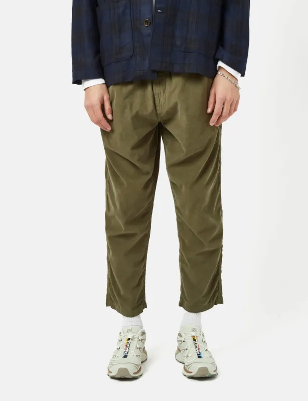 Universal Works Hi Water Trousers (Cord) - Bright Olive Green made by Article London