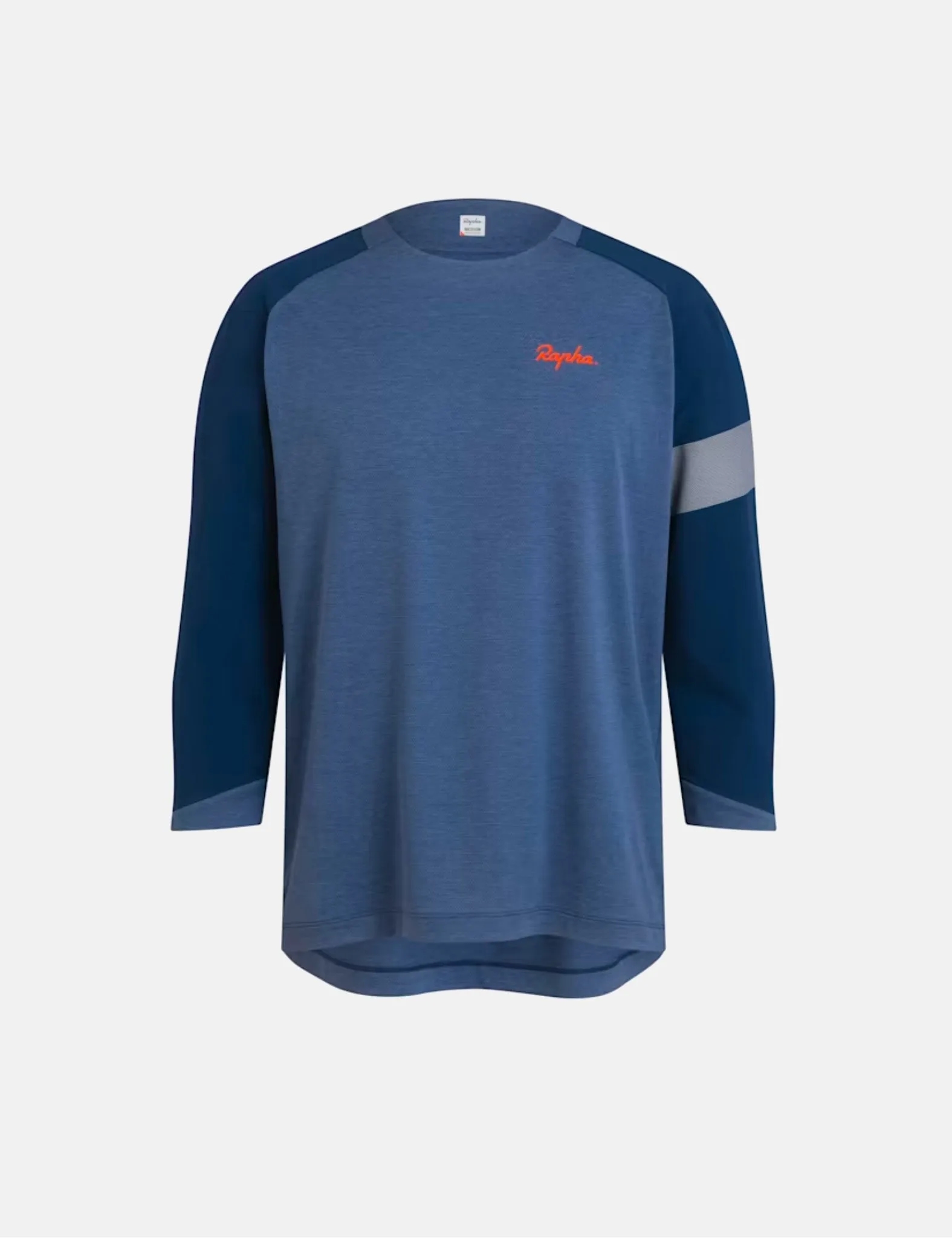 Rapha Men's Trail 3/4 Sleeve Jersey - Navy/Orange sold by Article London