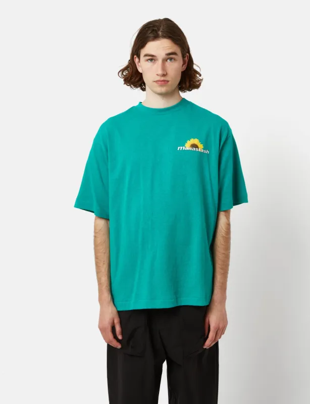 Manastash Hemp Sun T-Shirt - Emerald Green sold by Article London