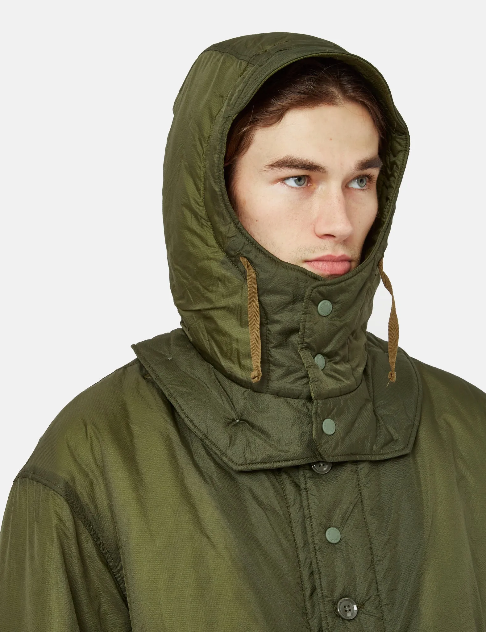 Engineered Garments Liner Jacket (Micro Ripstop) - Olive Green