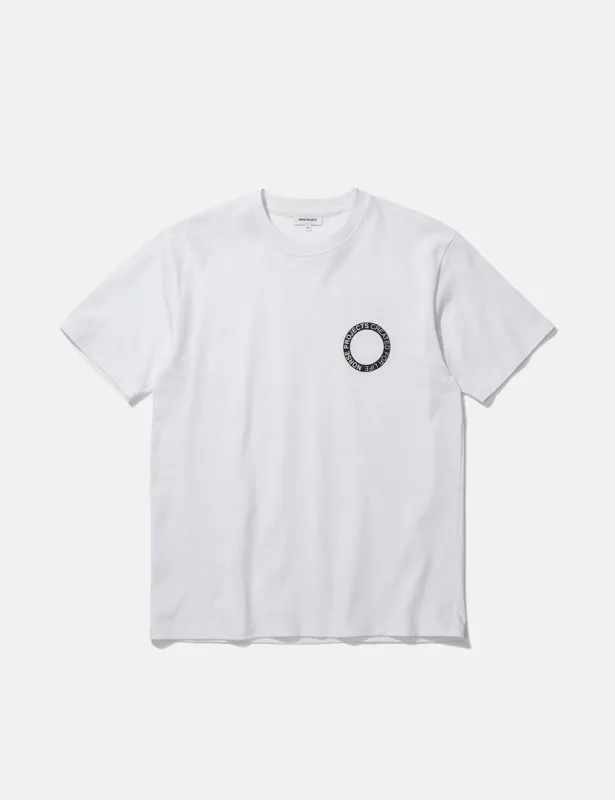 Norse Projects Johannes BMC Logo Print T-Shirt - White sold by Article London