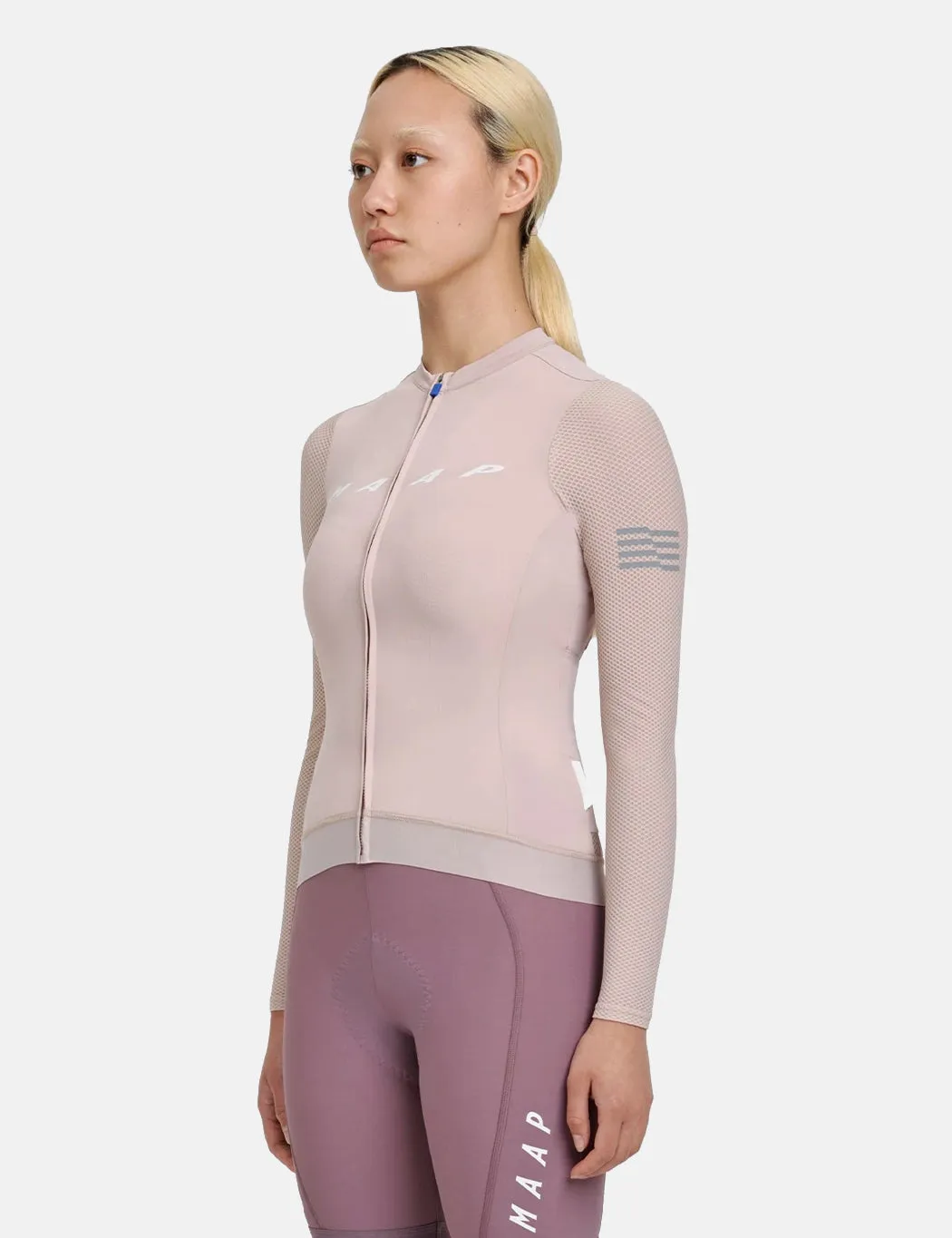 MAAP Women's Evade Pro Base Long Sleeve Jersey - Chalk Pink sold by Article London