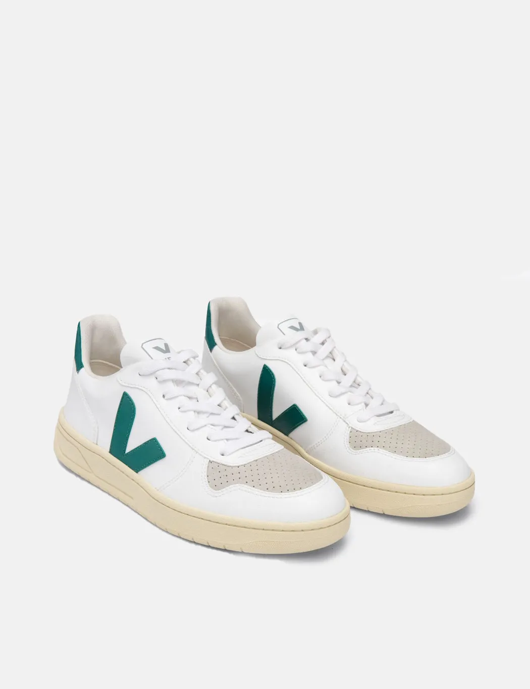 Veja V-10 CWL Trainers (Vegan) - White/Brittany/Butter Sole sold by Article London product image thumbnail 2
