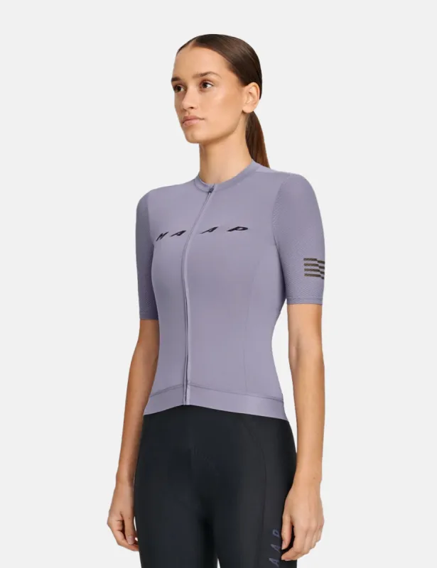 Womens MAAP Evade Pro Base Jersey - Purple Ash sold by Article London