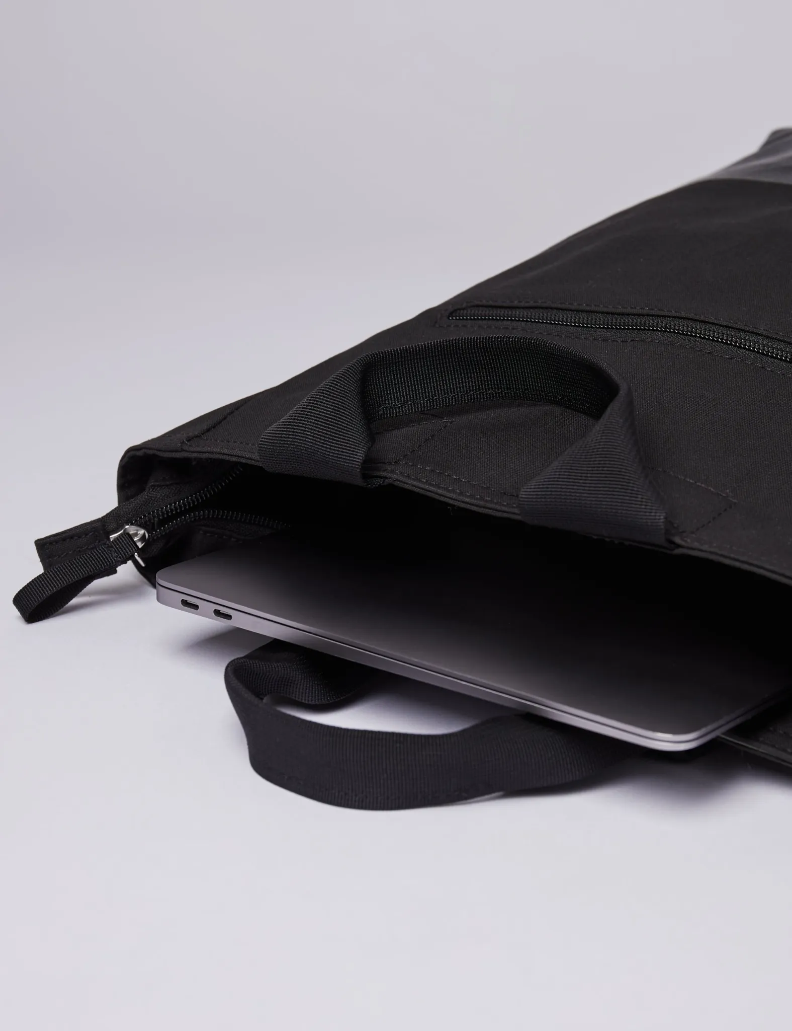 Sandqvist Tony Vegan Backpack - Black sold by Article London product image thumbnail 3