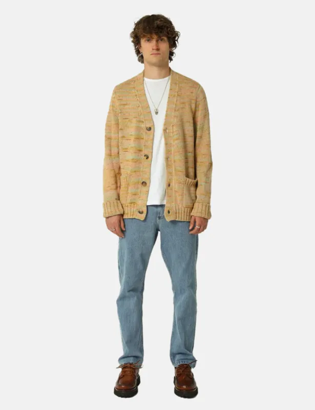 Corridor Space Dye Cardigan - Sunset Yellow sold by Article London