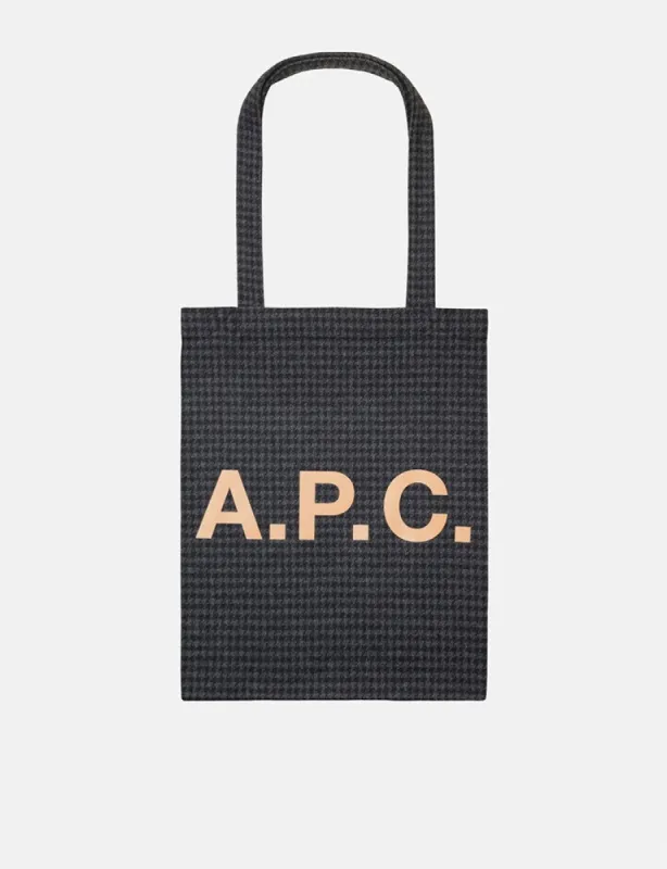 A.P.C. Lou Tote Bag - Navy Blue sold by Article London