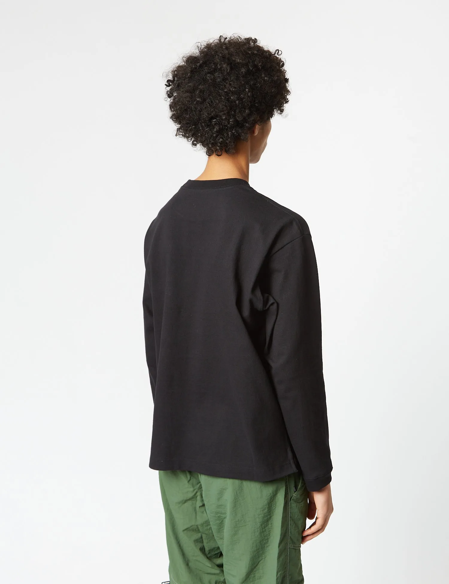 And Wander Pocket Long Sleeve T-Shirt - Black sold by Article London product image thumbnail 5