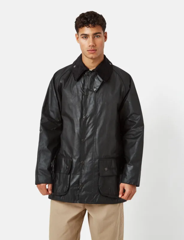 Barbour Beaufort Wax Jacket - Black sold by Article London