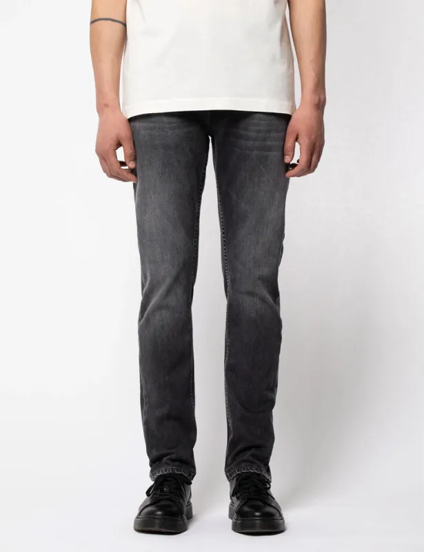 Nudie Lean Dean Jeans (Slim Fit) - Black Eyes sold by Article London