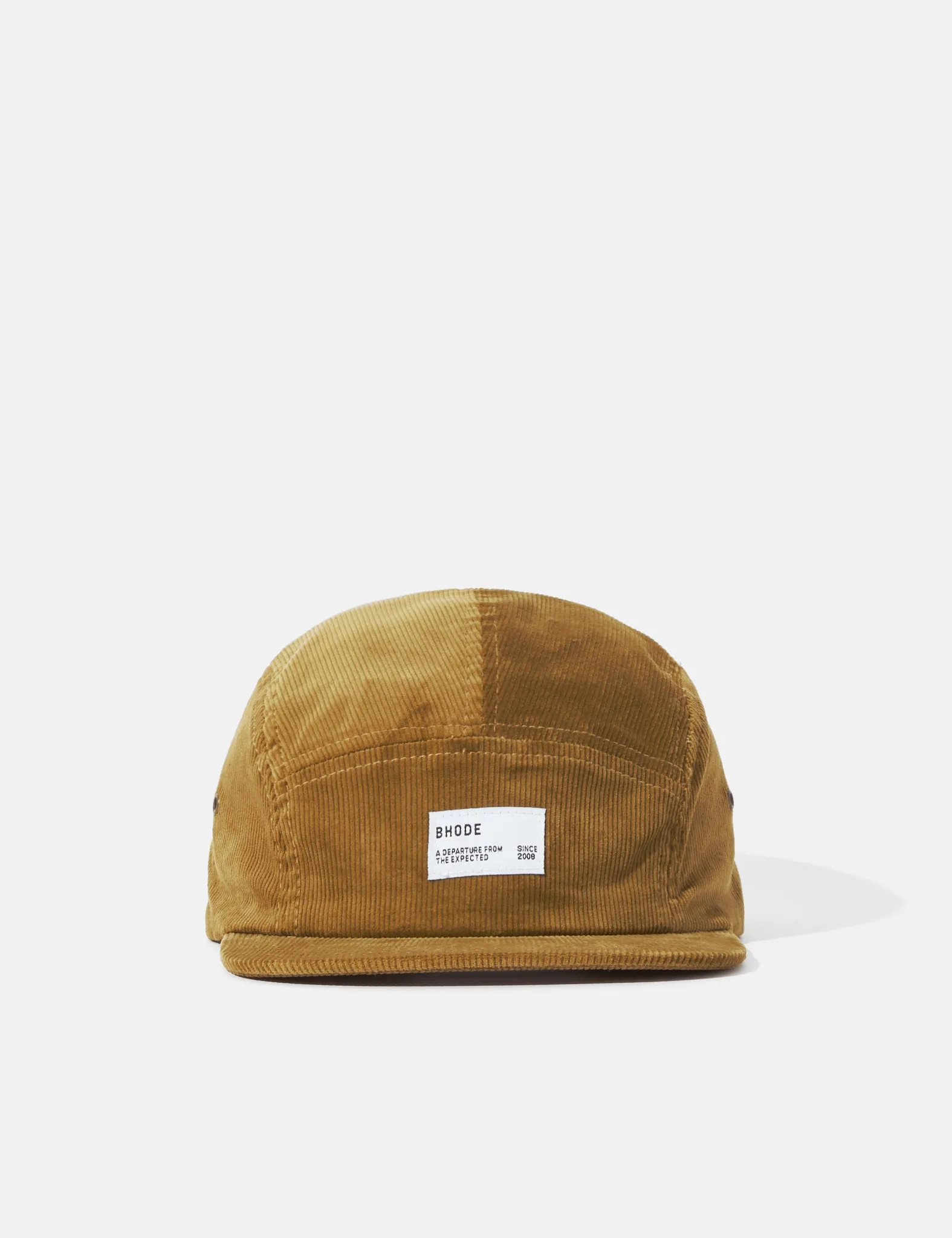 Bhode 5-Panel Cap (Cord) - Camel sold by Article London product image thumbnail 3