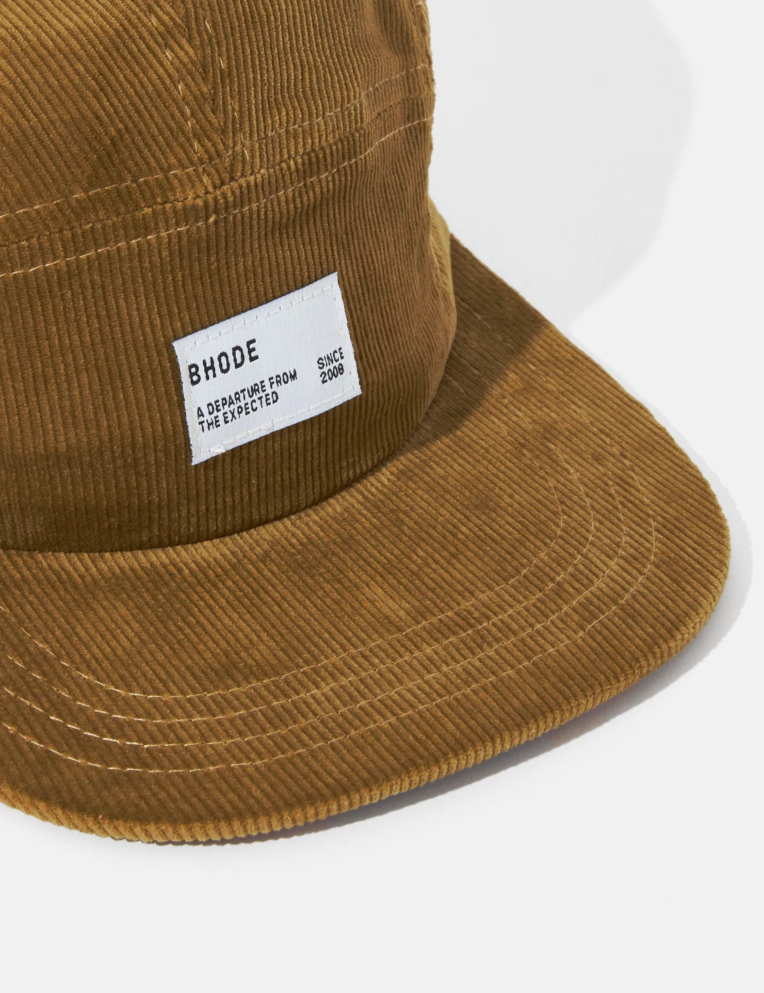 Bhode 5-Panel Cap (Cord) - Camel sold by Article London product image thumbnail 2