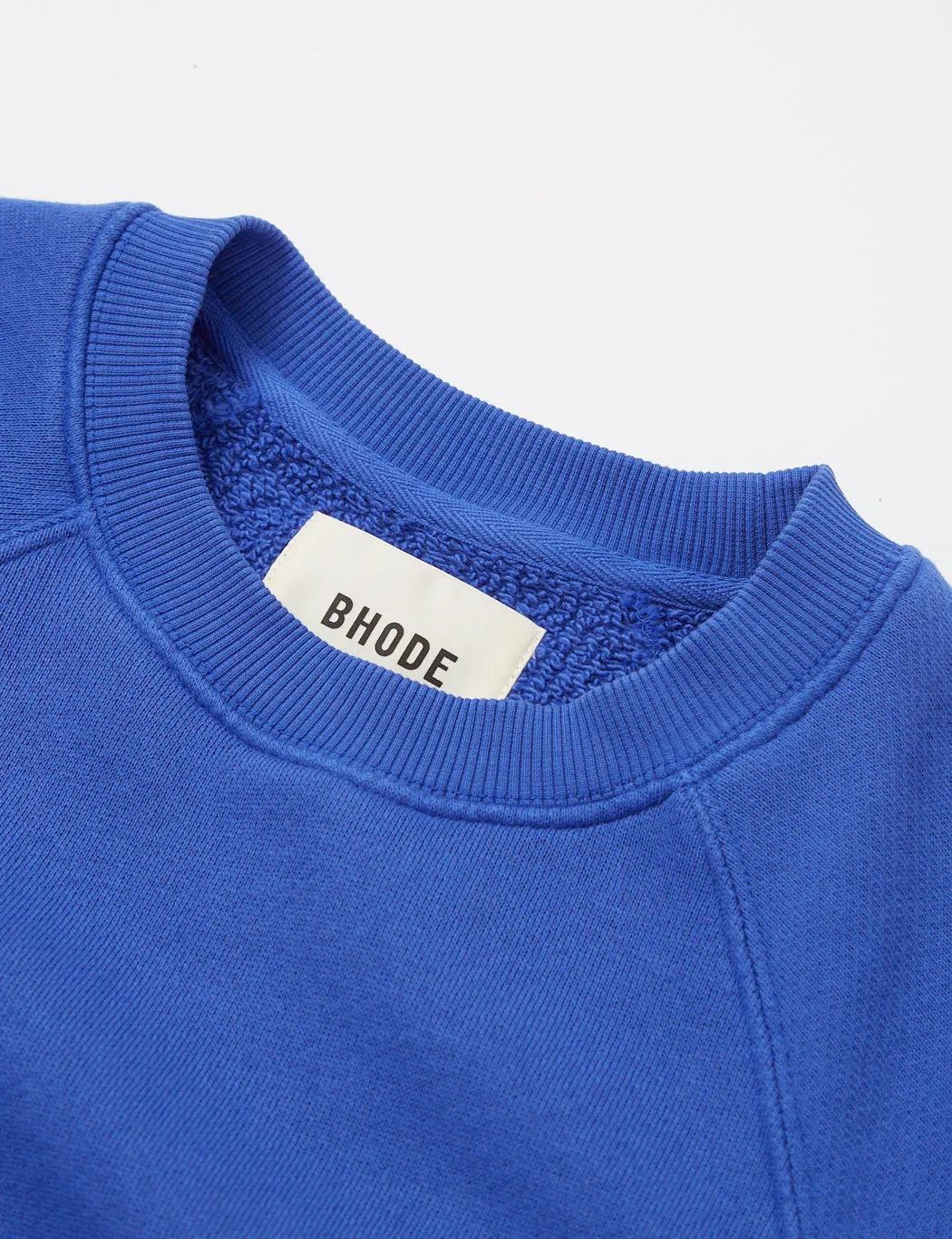 Bhode Raglan Crew Sweatshirt (Loopback) - French Blue sold by Article London product image thumbnail 2