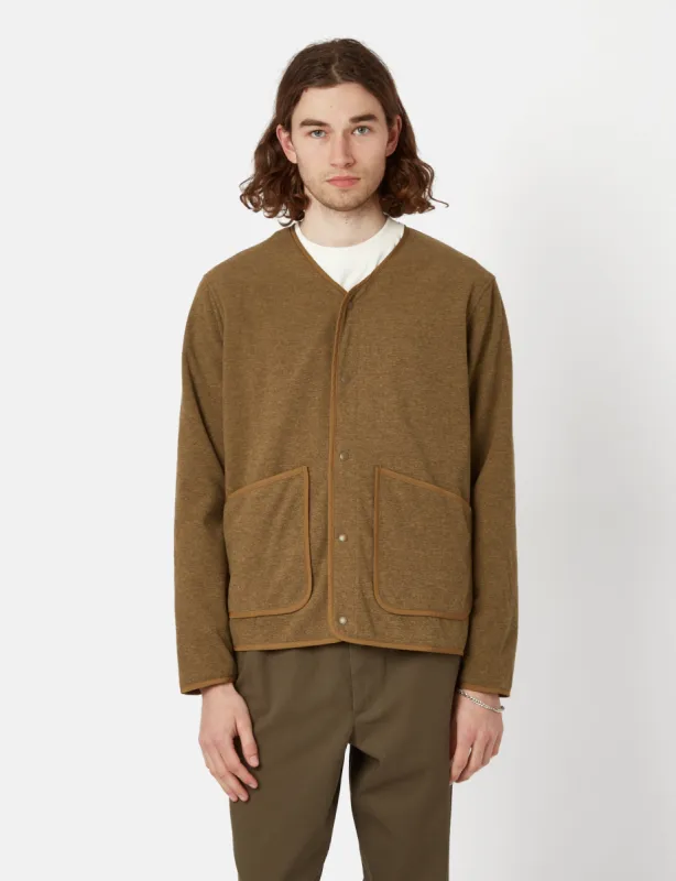 Norse Projects Otto Fleece Jacket - Duffle Brown sold by Article London
