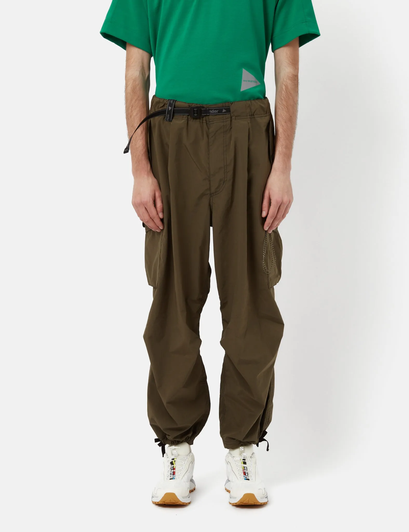 And Wander Oversized Cargo Pants - Khaki Brown sold by Article London
