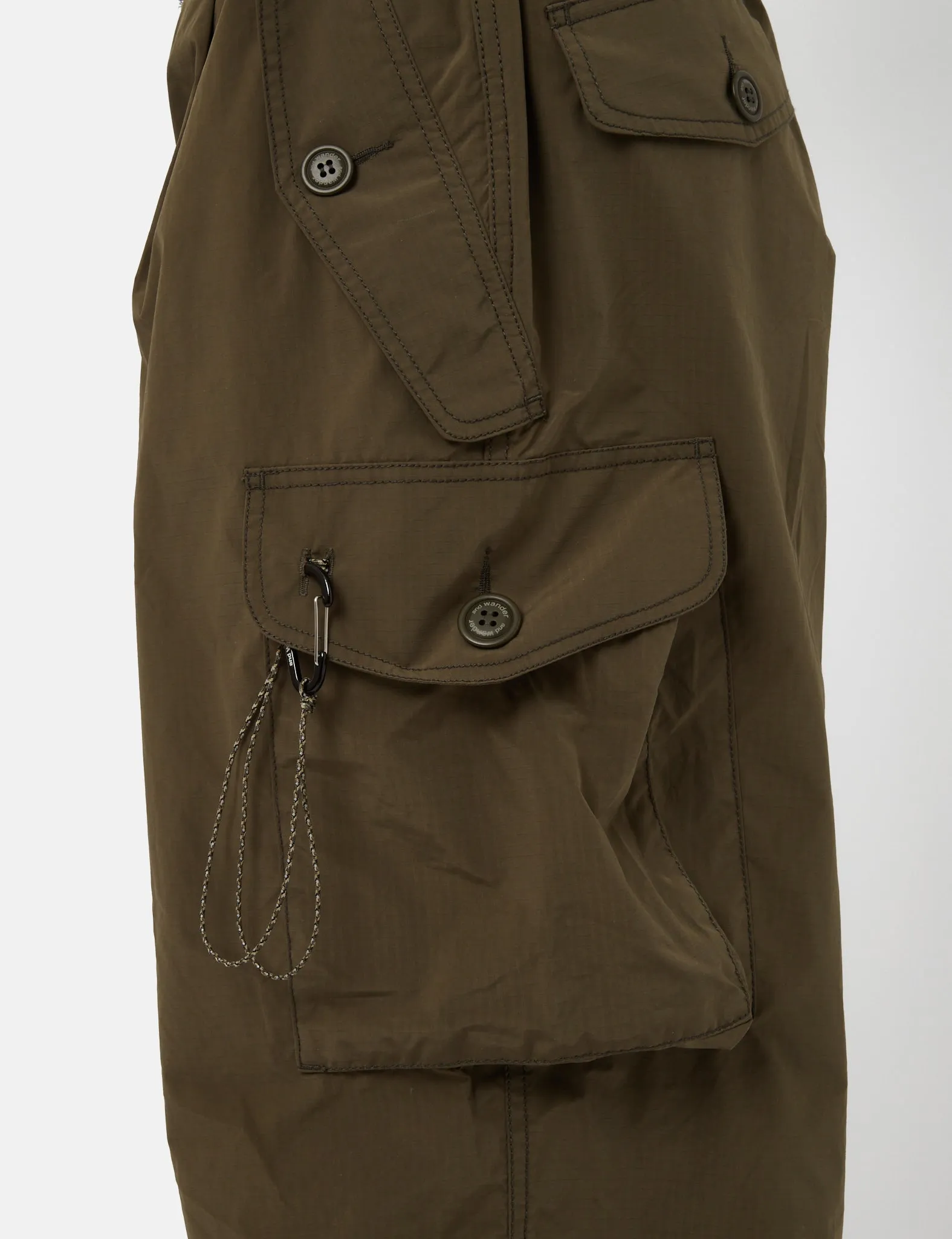 And Wander Oversized Cargo Pants - Khaki Brown sold by Article London product image thumbnail 2