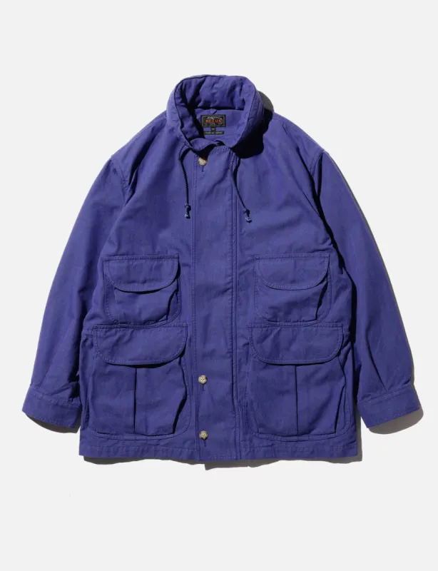 Beams Plus Field Coat Chambray Canvas - Blue sold by Article London