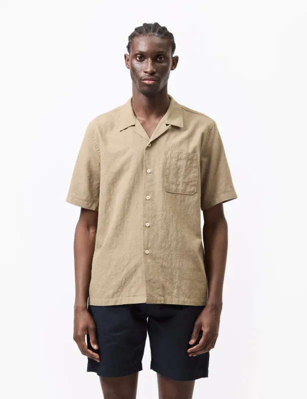 Universal Works Road Shirt (Kamura Cotton) - Olive Green sold by Article London