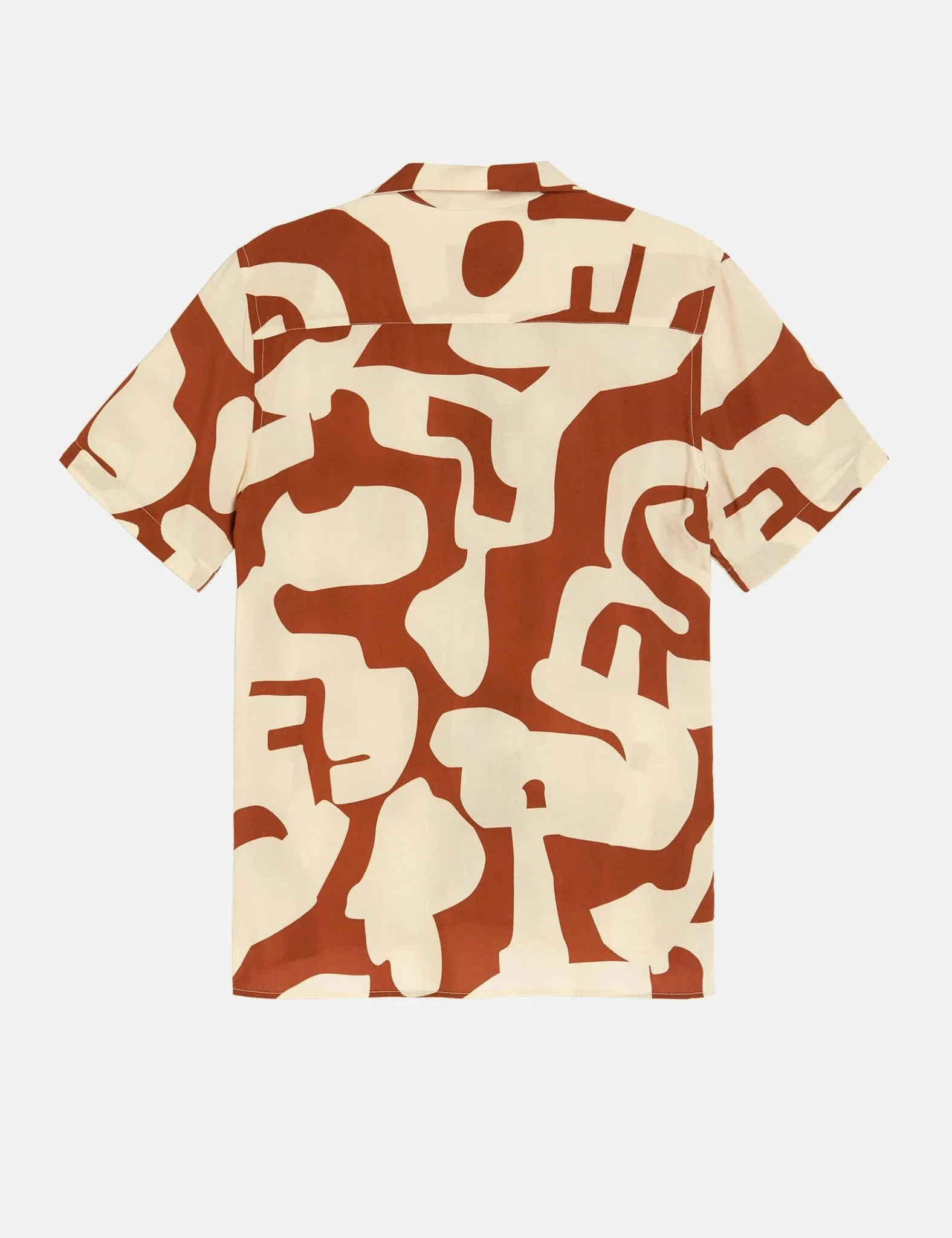 OAS Russet Puzzlotec Viscose Shirt - Brown sold by Article London product image thumbnail 4