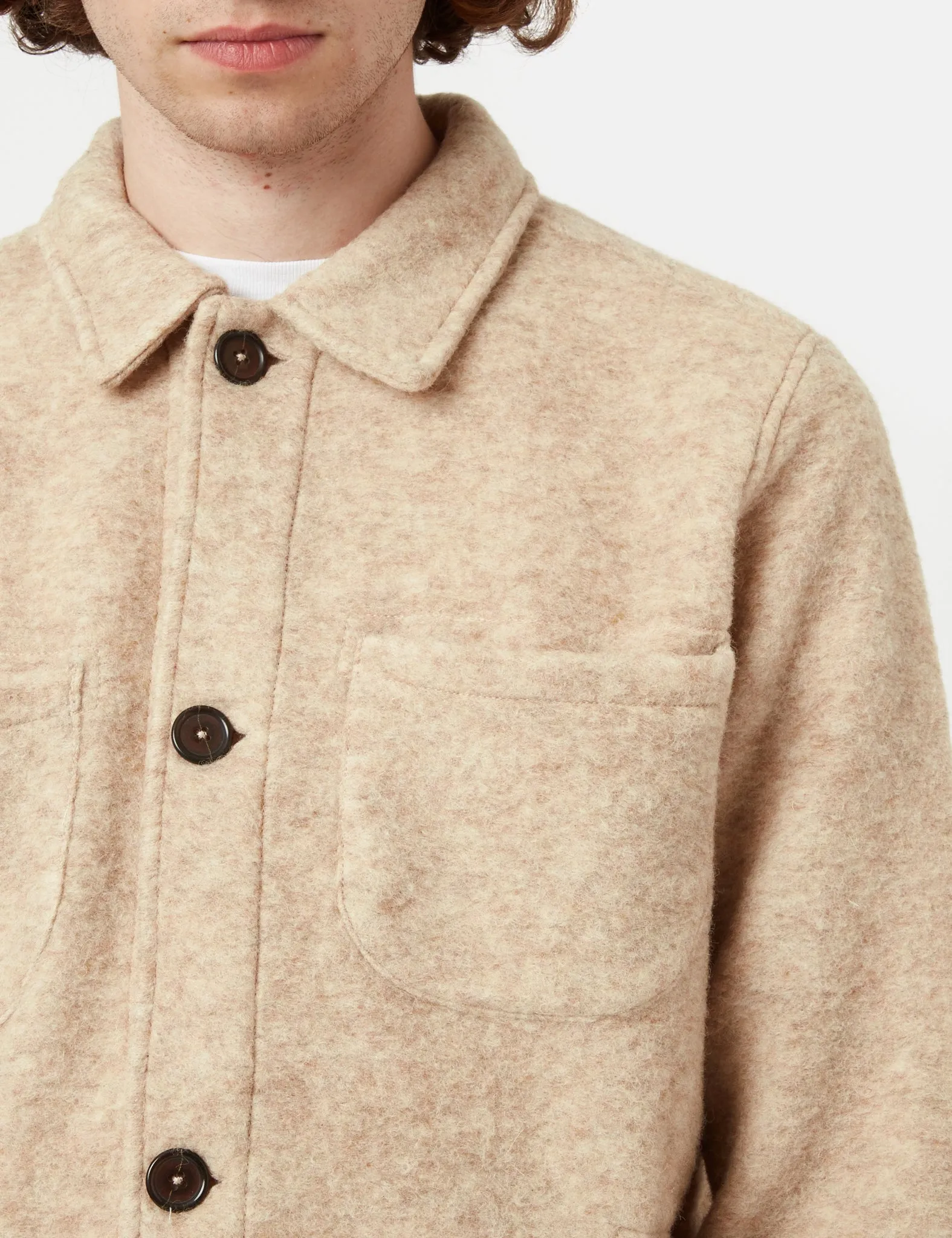 Universal Works Lumber Jacket - Stone Grey sold by Article London product image thumbnail 2