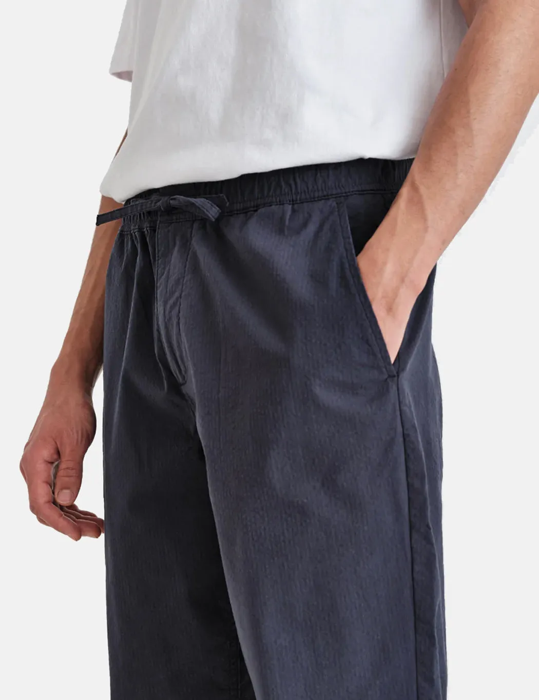 Wax London Kurt Organic Cotton Trouser (Tapered) - Navy Blue sold by Article London product image thumbnail 2