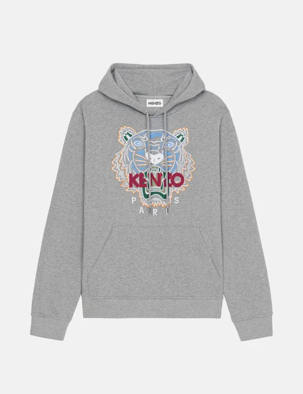 Kenzo Tiger Original Hooded Sweatshirt - Dove Grey sold by Article London