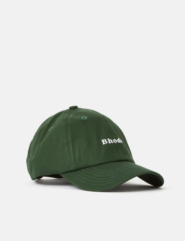 Bhode Embroidered Script Baseball Cap - Pine Green sold by Article London