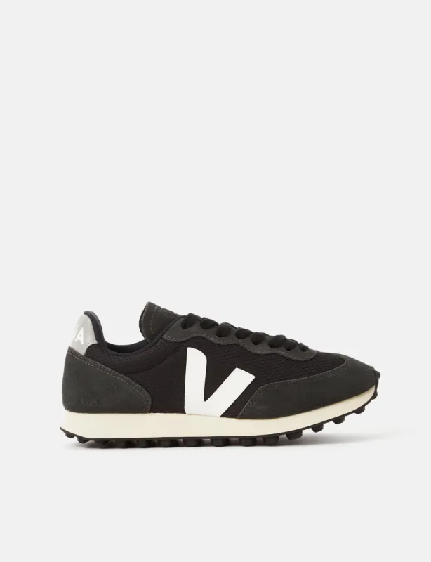 Women's Veja Rio Branco Alveomesh Trainers - Black/White/Oxford Grey sold by Article London