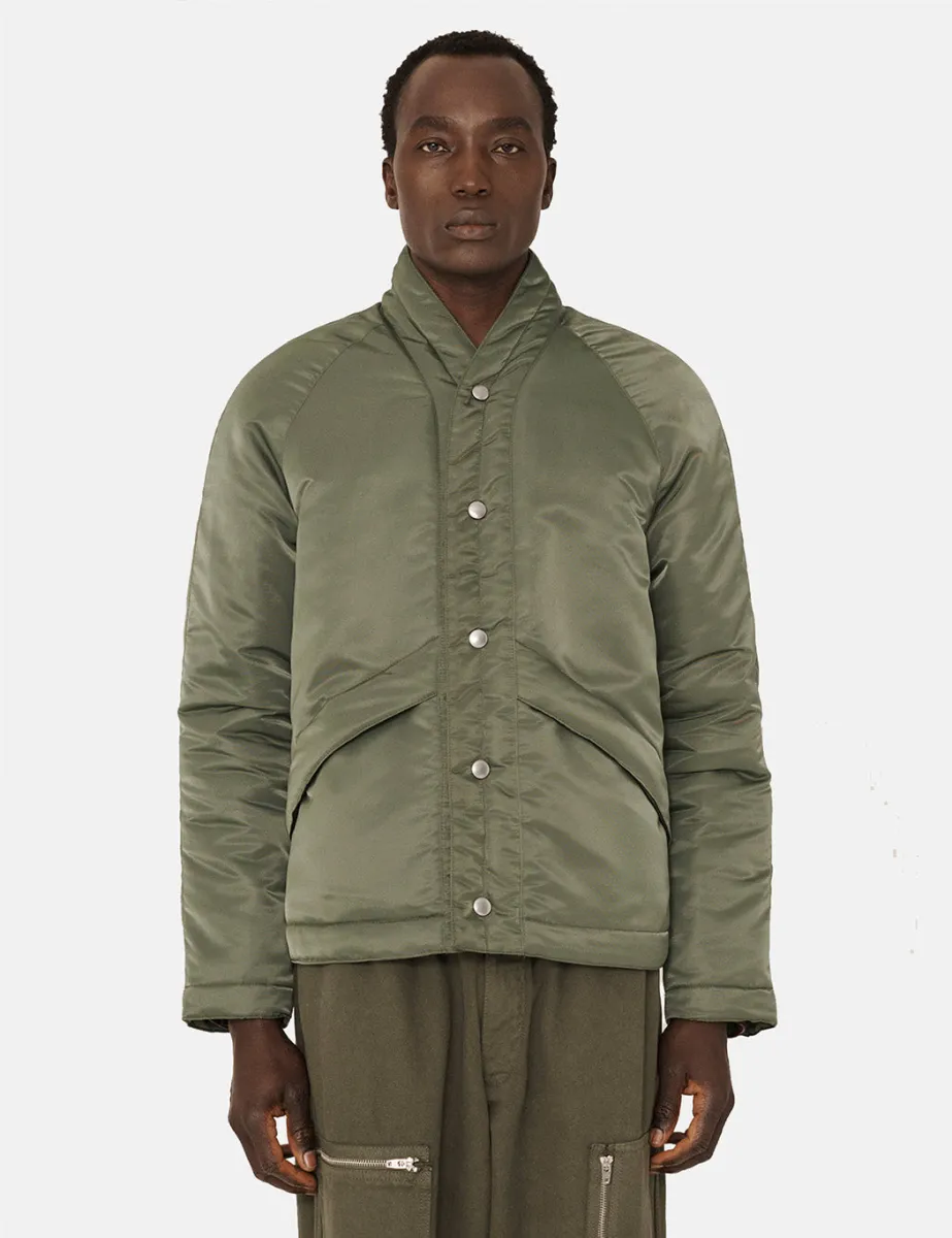 YMC Erkin Jacket (MA1 Nylon) - Olive Green | Parallel