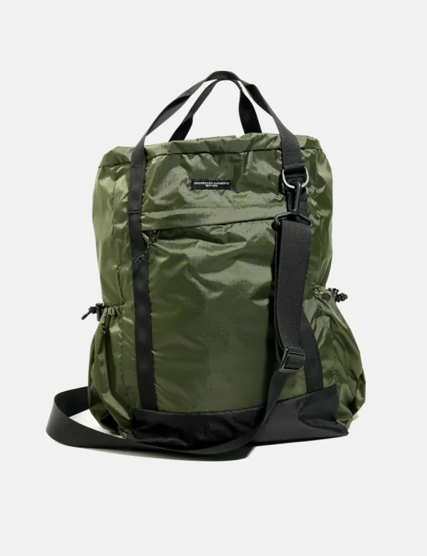 Engineered Garments UL 3 Way Bag (Nylon Ripstop) - Olive Green sold by Article London