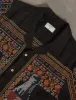 Percival Meal Deal Cross Stitch Linen Shirt - Black sold by Article London