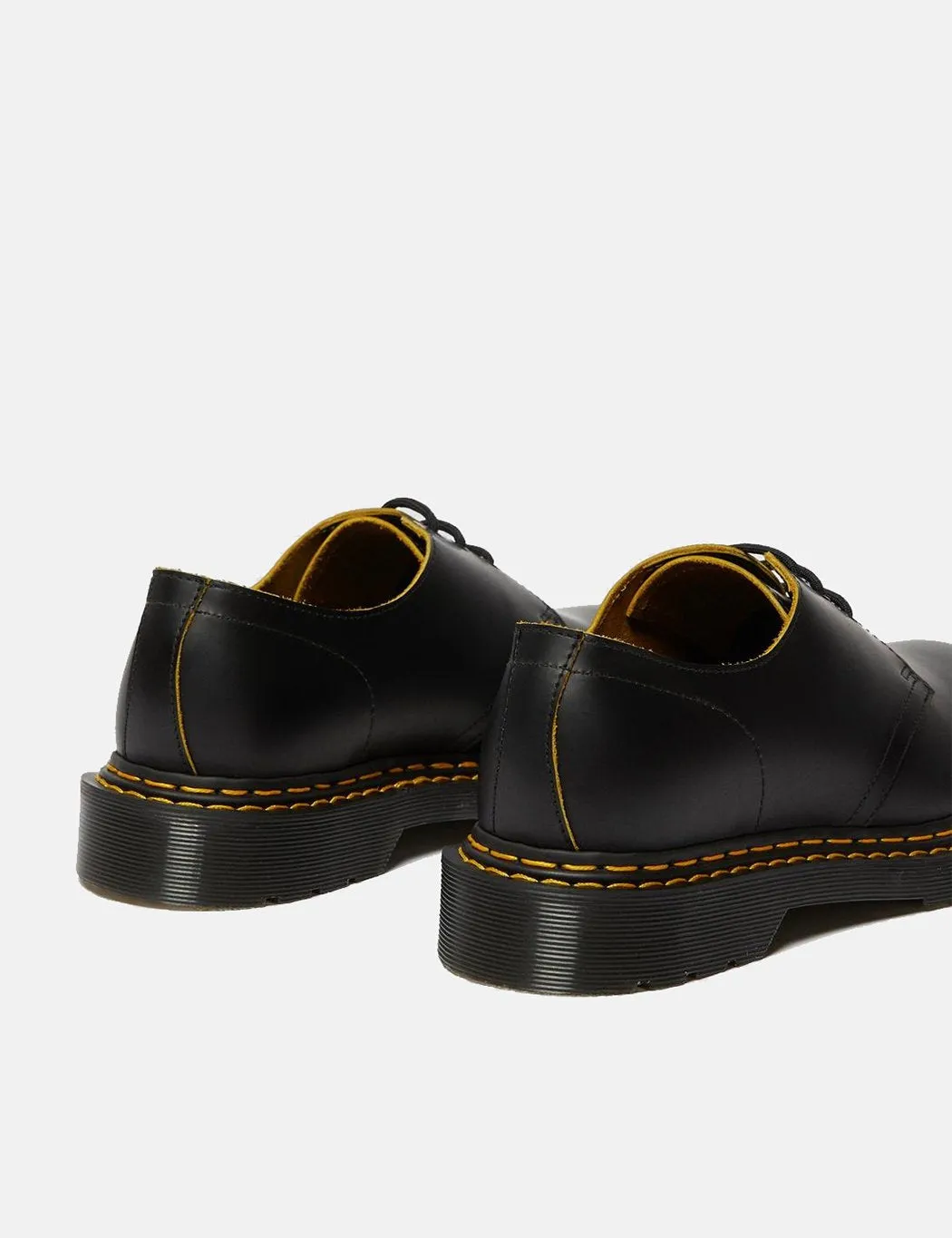 Dr Martens 1461 Double Stitch Shoe (26101032) - Black/Yellow sold by Article London product image thumbnail 3