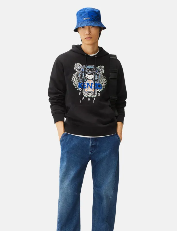 Kenzo Tiger Original Hooded Sweatshirt - Black sold by Article London