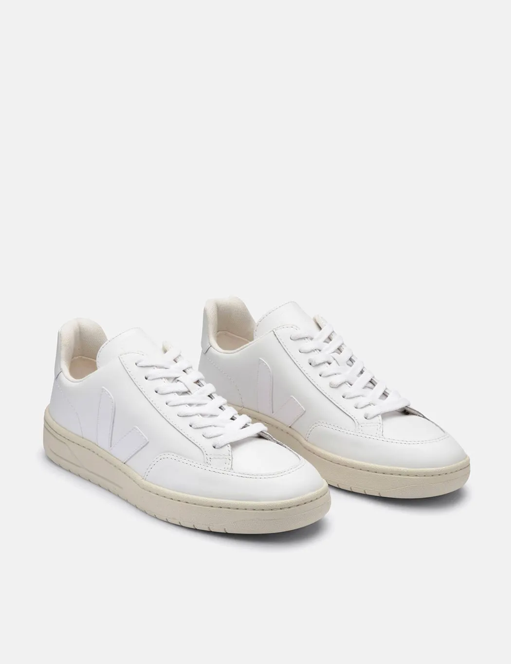 Veja V-12 Leather Trainers - Extra White sold by Article London product image thumbnail 5