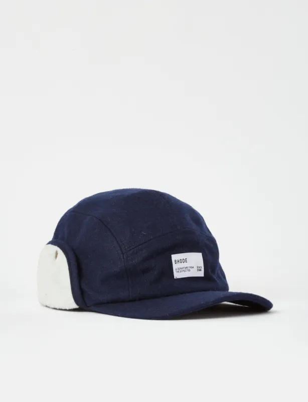 Bhode Sherpa Cap - Peacoat Blue sold by Article London