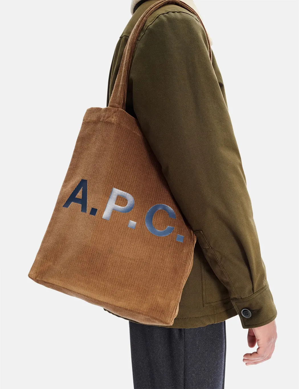 A.P.C. Lou Tote Bag - Taupe Brown sold by Article London