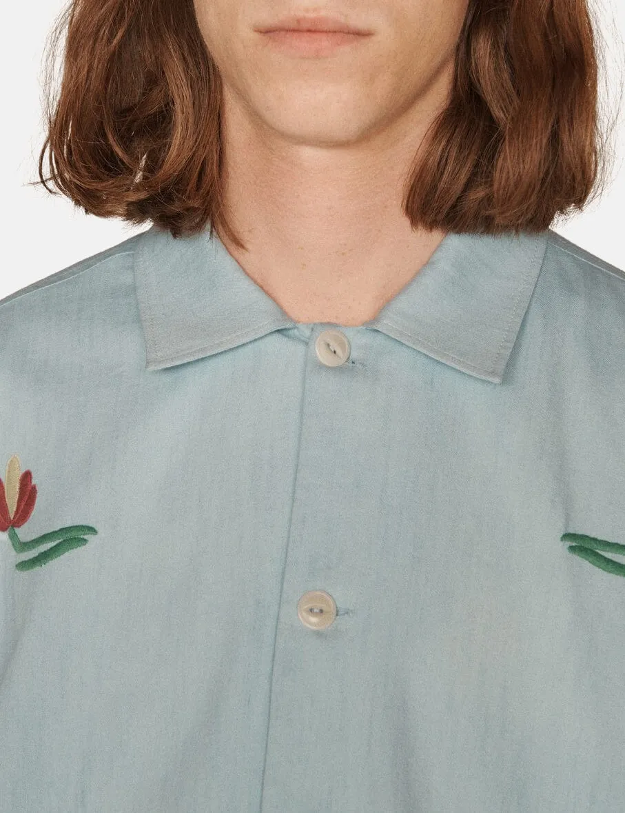 YMC PJ Shirt - Indigo Bleach sold by Article London product image thumbnail 2