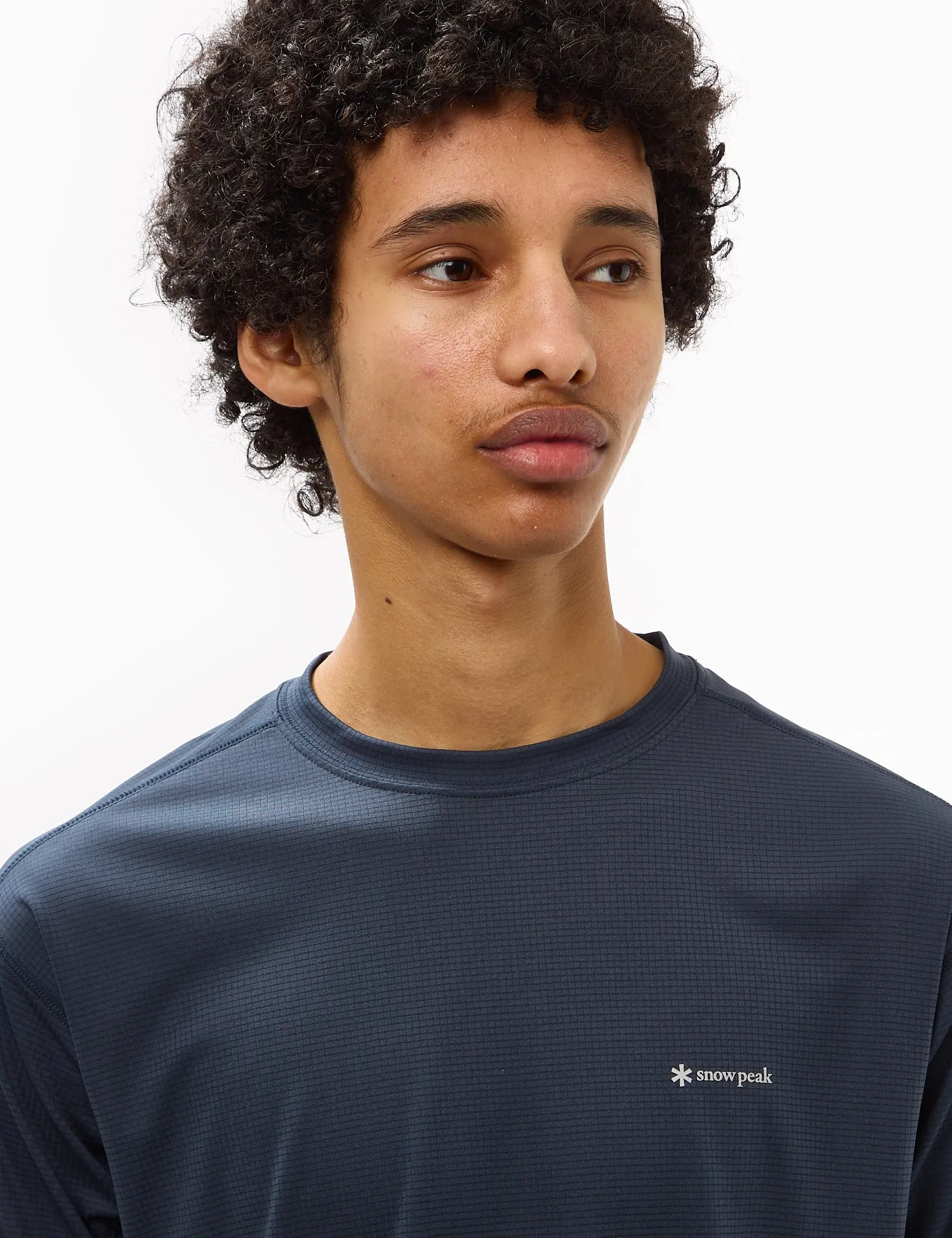 Snow Peak Power Dry Short Sleeve T-Shirt - Midnight Blue sold by Article London product image thumbnail 2