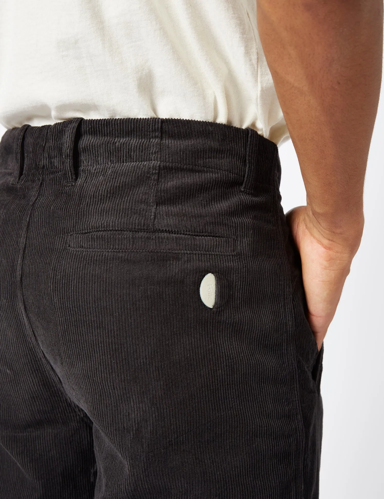 Folk Assembly Pant (Relaxed) - Black Cord sold by Article London product image thumbnail 2