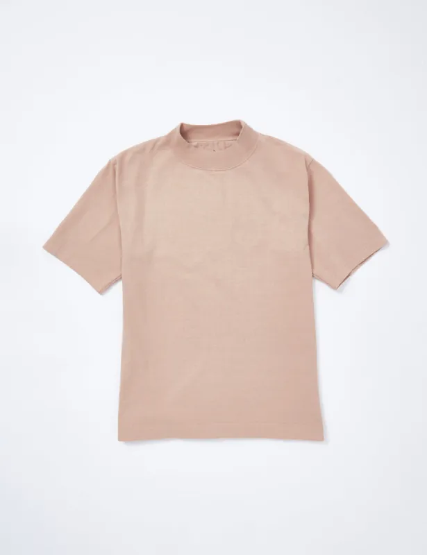 Snow Peak Heavy Cotton Mockneck T-Shirt - Beige sold by Article London